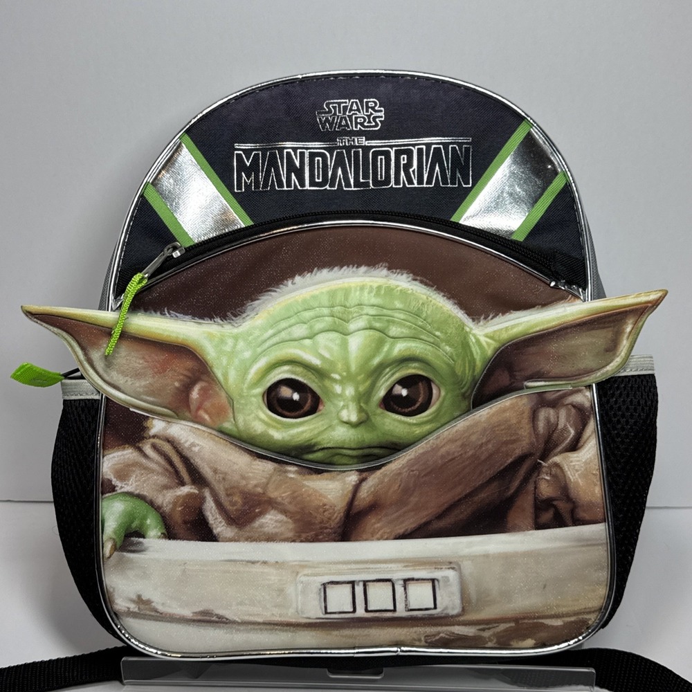 Disney Star Wars Mandalorian Baby Yoda Grogu Mini Child Backpack 12x10x4